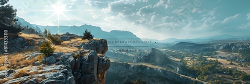 Mountain cliff in eastern Serbia realistic nature and landscape #814333110