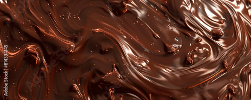 "Decadent Chocolate Swirls: A Wallpaper of Rich Textures"