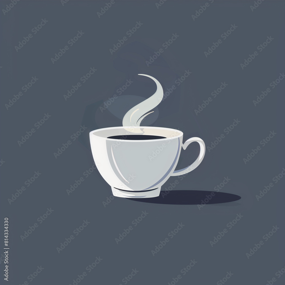 Radiant Platinum Cup with Steam Swirling Briskly: A Luxurious Morning Visual Radiant Platinum Cup with Steam Swirling Briskly: A Luxurious Morning Visual