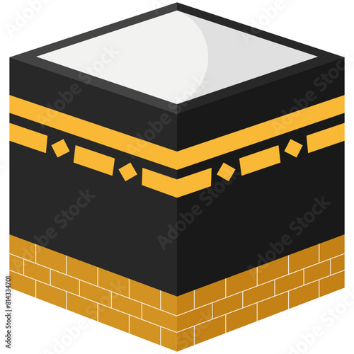 Kaaba Elements of Eid Al-Adha Illustration