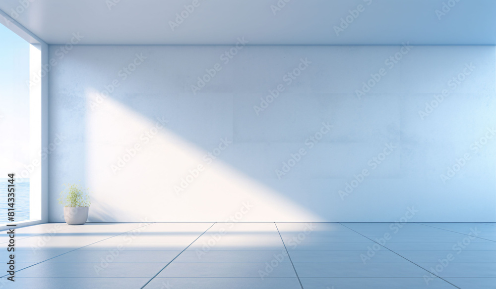 3D rendering of white interior space background for product display concept illustration 3D rendering of white interior space background for product display concept illustration