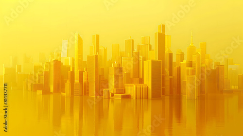 Abstract city building skyline background