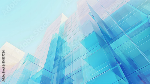 Abstract city building skyline background
