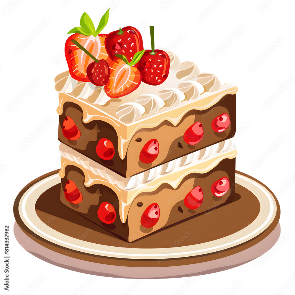 Cake with berries Cake with berries