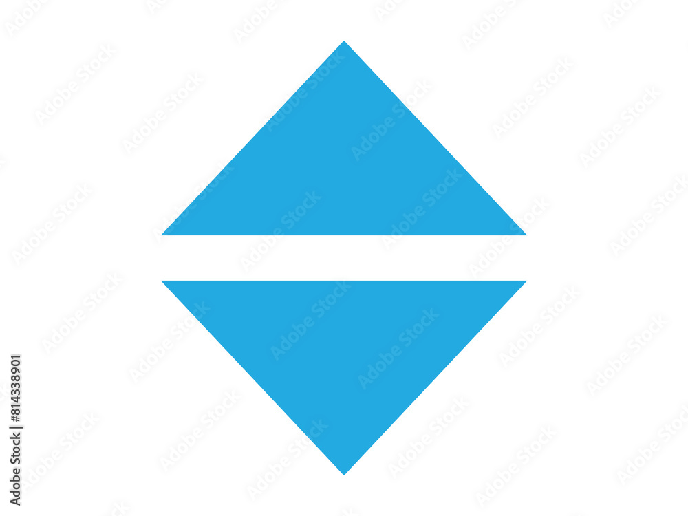 Arrow up down icon design illustration. Arrow up down icon design illustration.