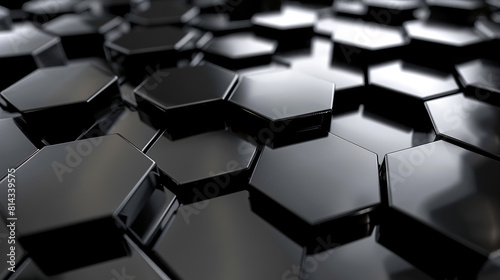  Black Elegance  Geometric Tiles For Wallpaper  Perfect For Adding A Modern Touch To Any Interior Design. 