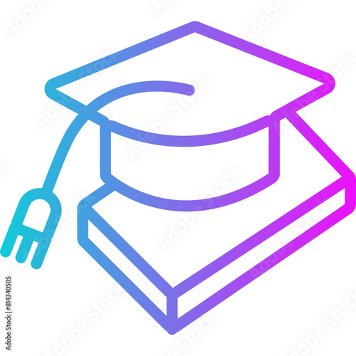 Education Gradient Icon Design Vector