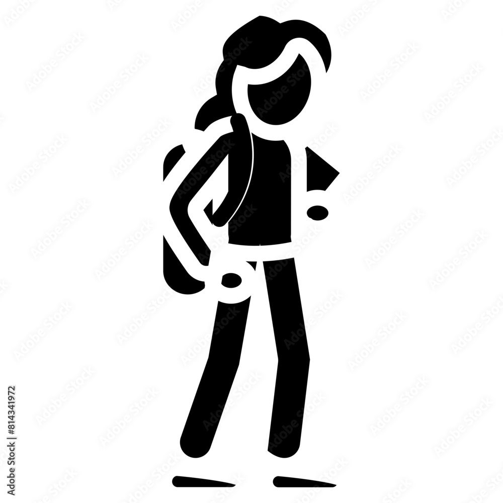 Student Solid Icon Design Vector Student Solid Icon Design Vector