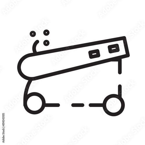 Bandits Cannon Pirate Line Icon