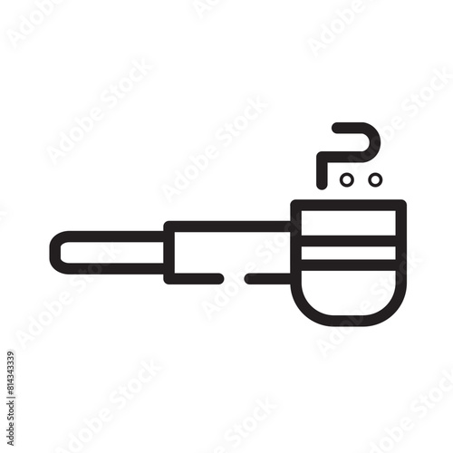 Medical Pipe Smoke Line Icon