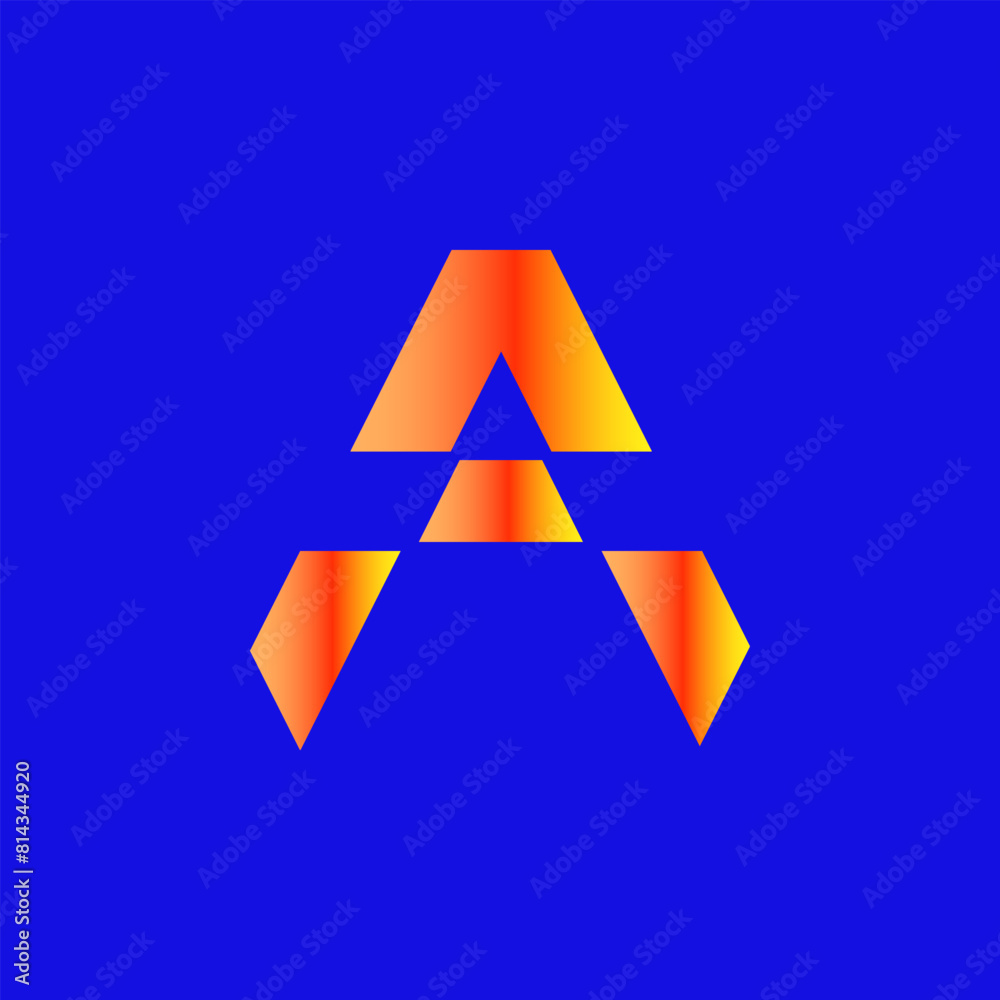 Letter A Logo for Business,Customizable Letter A Logo Template Premium Letter A Branding Icon,Modern Letter A Logo for Company.