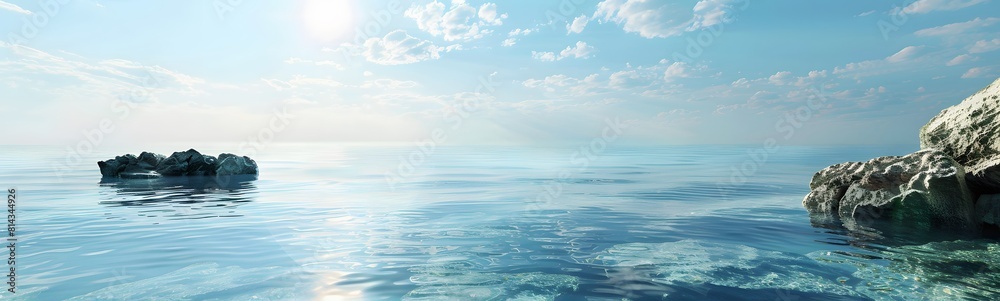 Fototapeta premium nature water background wave