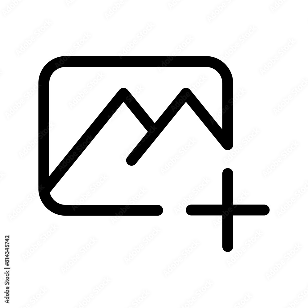 Add Picture Icon Vector Symbol Design Illustration Add Picture Icon Vector Symbol Design Illustration
