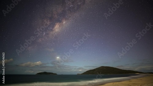 Jimmy Beach Milky Way Timelapse photo