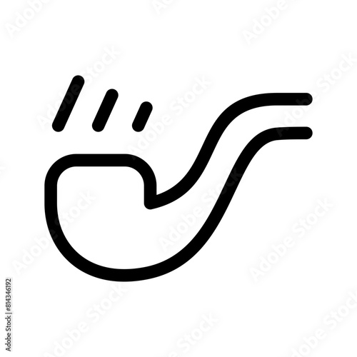 Smoking Pipe Icon Vector Symbol Design Illustration