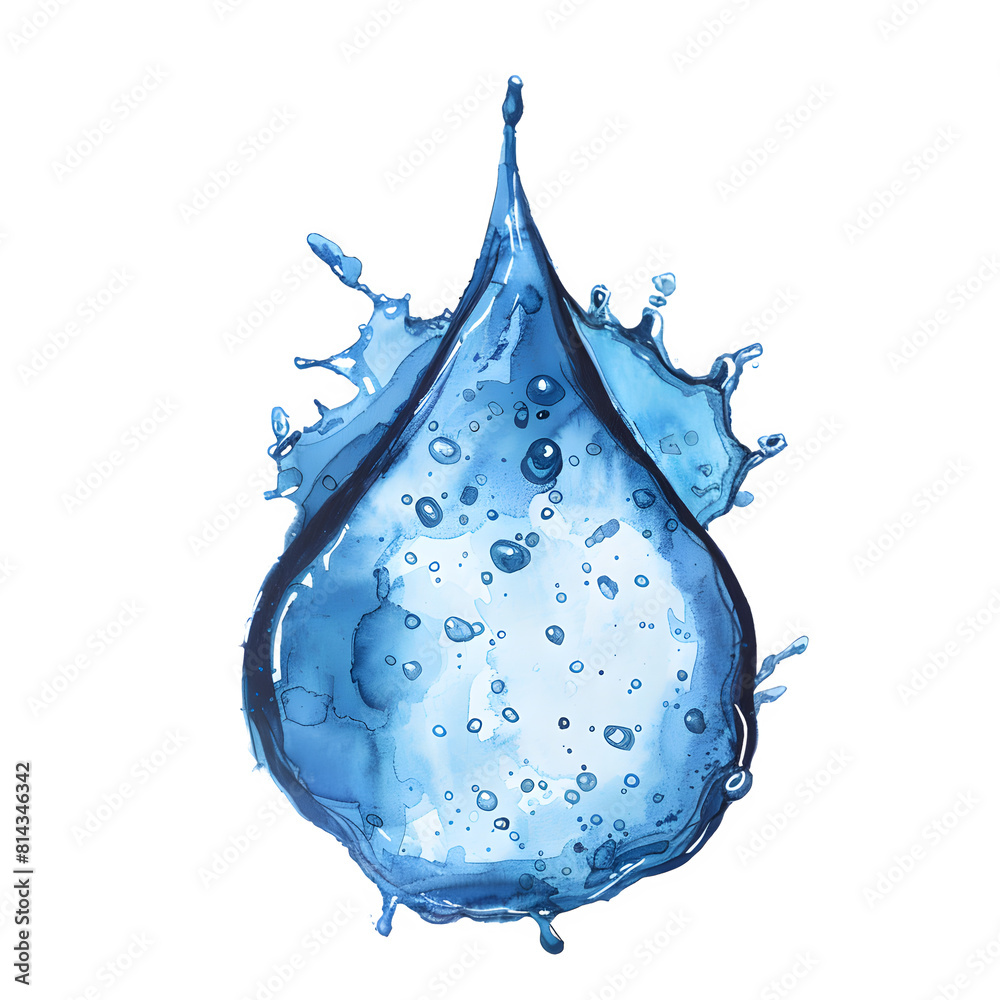 Obraz premium water drop illustration
