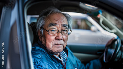 アジア人の高齢ドライバー © Logmotion