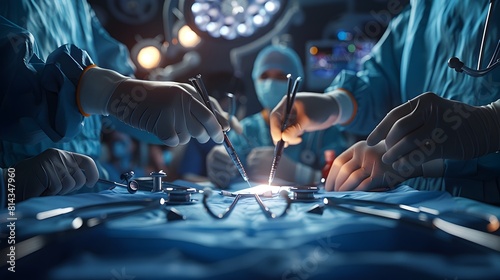 Intricate Medical Procedure Captured in Dramatic Perspective