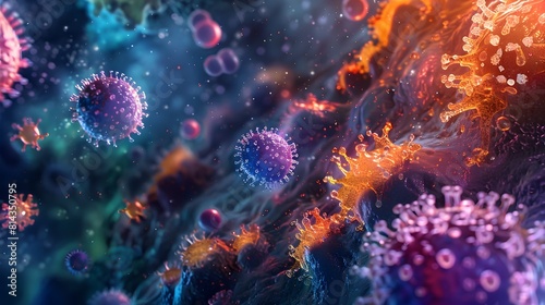 Vibrant Cellular Landscape Safeguarding the Fortress of the Human Body