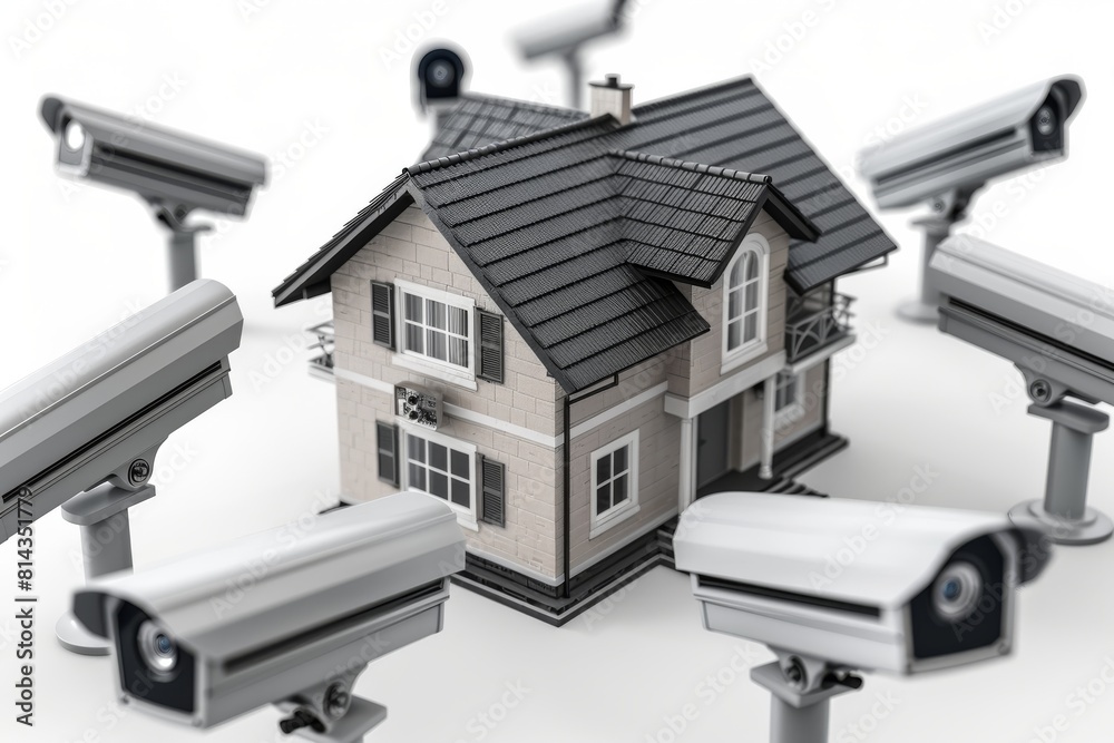 Safeguard your premises with a watchful viewfinder, providing stability and DVR functionality for security.
