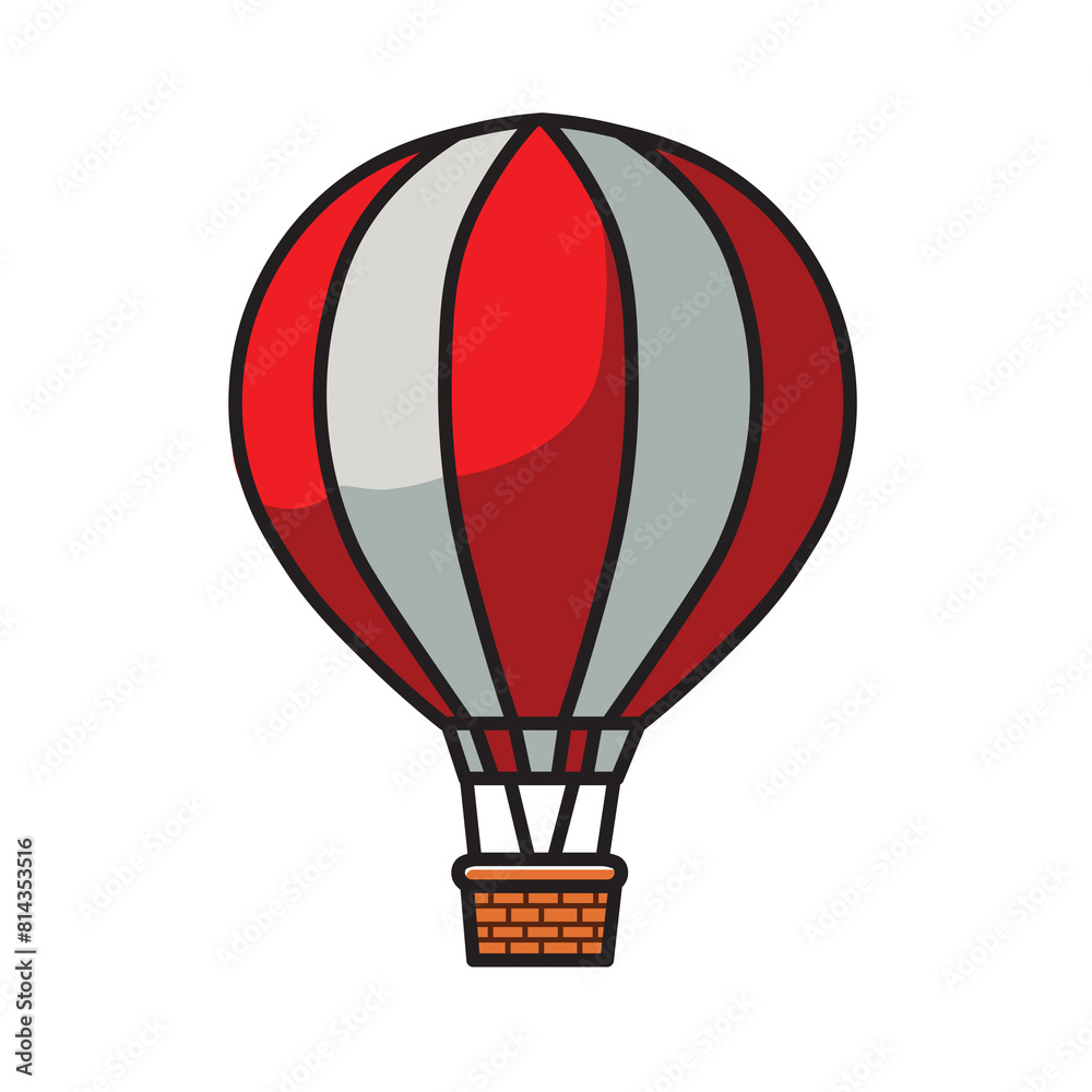 Illustration Vector Graphic Cartoon of a Air Balloons Floating in the Sky Illustration Vector Graphic Cartoon of a Air Balloons Floating in the Sky