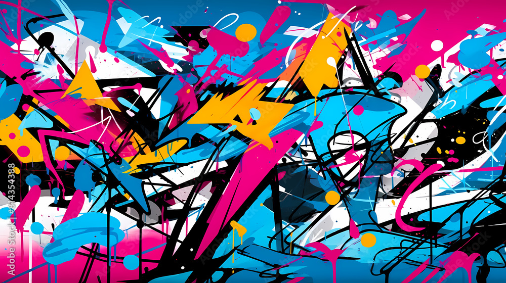 Obraz premium Abstract street art graffiti