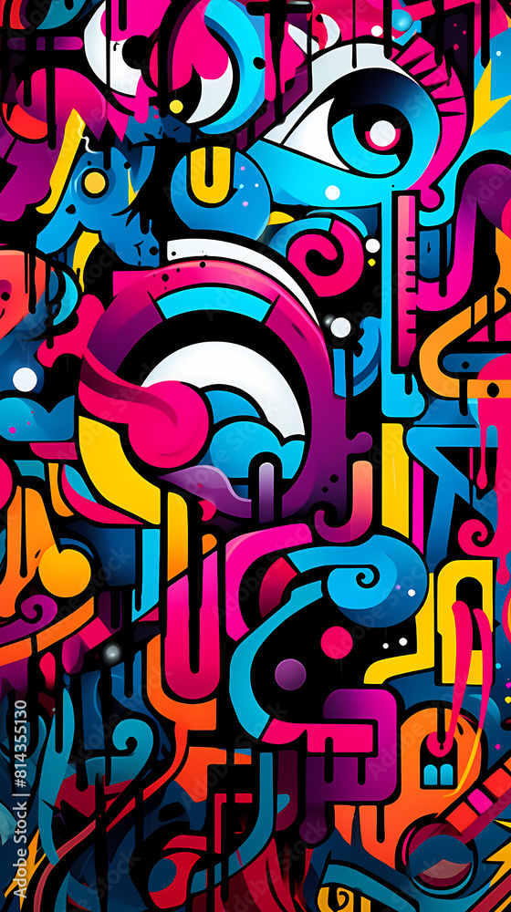 Abstract street art graffiti Abstract street art graffiti