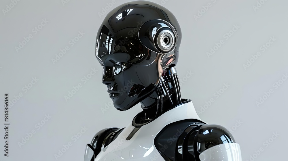 An AIpowered robotic mannequin adjusting its shape to fit different fashion styles automatically Style Innovative, Color Neutral with dynamic lighting, Technique CGI An AIpowered robotic mannequin adjusting its shape to fit different fashion styles automatically Style Innovative, Color Neutral with dynamic lighting, Technique CGI