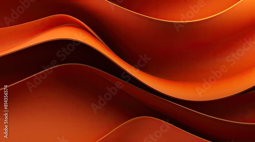 Abstract wallpaper background with smooth and curved lines created by folding paper in the shape of waves