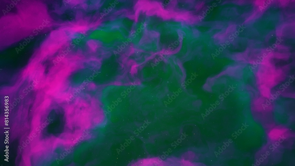 Fototapeta premium Space background. Nice clean colorful nebula with star field. 3D rendering 