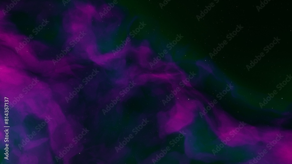 Fototapeta premium Space background. Nice clean colorful nebula with star field. 3D rendering 