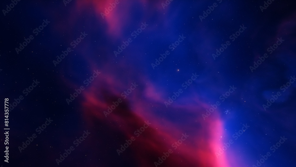 Fototapeta premium Space of night sky with cloud and stars 