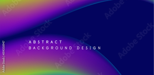 Abstract vector backdrop with fluid, geometric elements. Harmonious blend of form and color, evoking dynamic and captivating visual landscape for wallpaper, banner, background, landing page