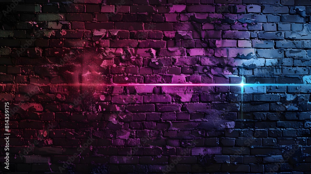 brick wall with neon light brick wall with neon light