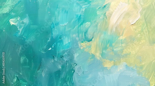 Background of close up blue green pastel painting texture