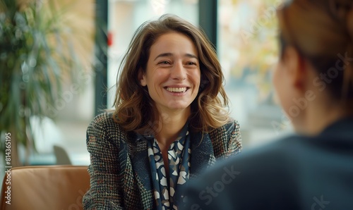 human resource manager interviewing job candidate