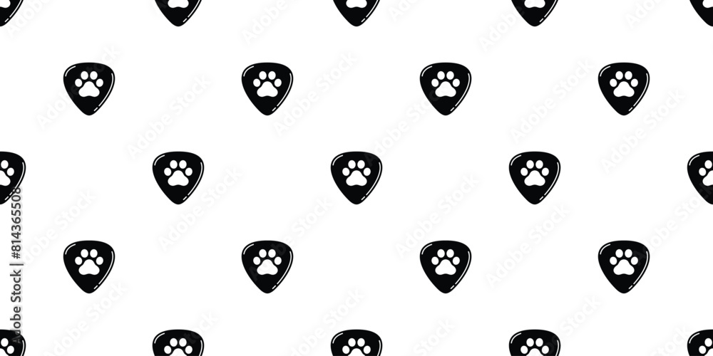 dog paw seamless pattern guitar pick cat footprint vector music bass ukulele pet puppy kitten cartoon doodle tile background gift wrapping paper repeat wallpaper illustration scarf isolated design dog paw seamless pattern guitar pick cat footprint vector music bass ukulele pet puppy kitten cartoon doodle tile background gift wrapping paper repeat wallpaper illustration scarf isolated design