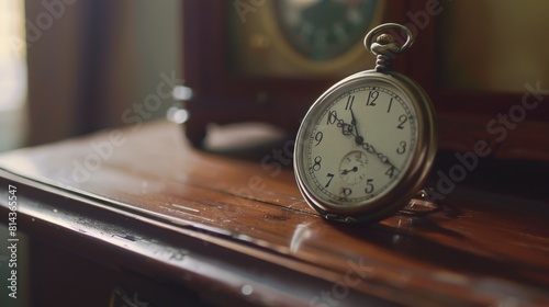 Nostalgic vs. Contemporary Timekeeping Devices on Desk