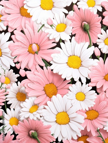 pattern with daisies © Saad