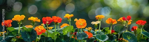 Feel the fiery passion of Nasturtiums as they blaze bright in the summer sun  a reminder to embrace lifes vibrancy amidst the world of Gynecology