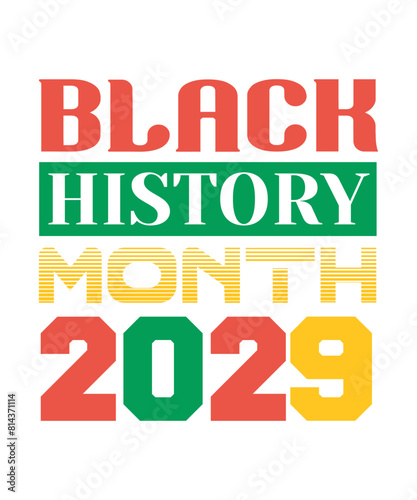 Black History Month 2029 svg design