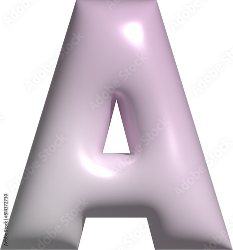3D Alphabet A