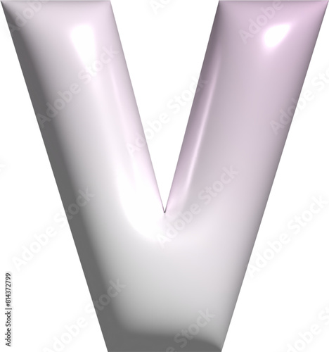 3D Alphabet V