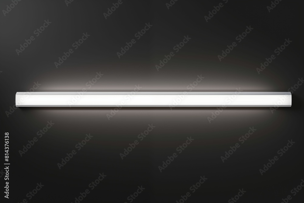 White long line Light Shining in the Dark. Generative ai White long line Light Shining in the Dark. Generative ai