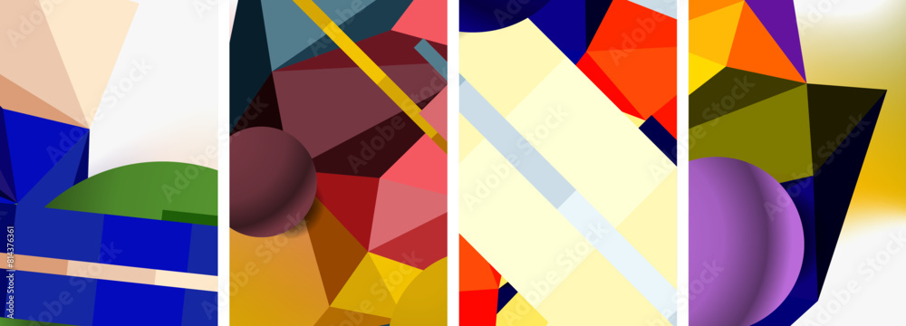 Minimal geometry. Circle, line and square design. Trendy techno business template for wallpaper, banner, background or landing Minimal geometry. Circle, line and square design. Trendy techno business template for wallpaper, banner, background or landing