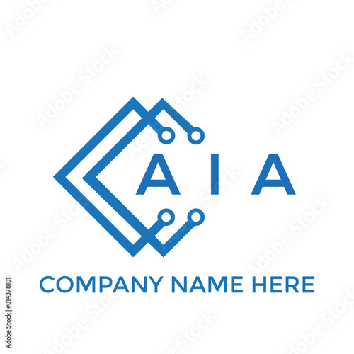 AIA letter logo design on White background. AIA creative initials letter logo concept. AIA letter design.
 photo