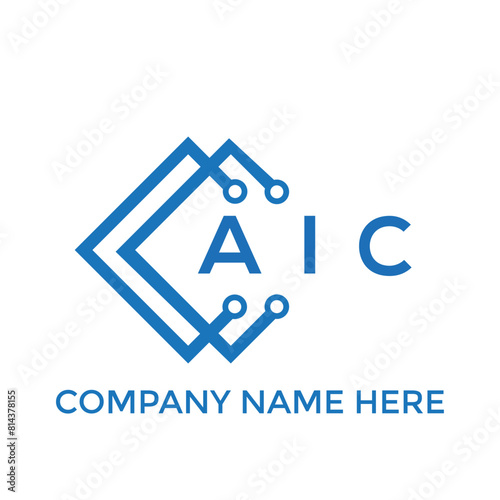 AIC letter logo design on White background. AIC creative initials letter logo concept. AIC letter design.
