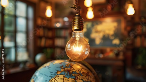 Light up your world with our energy-efficient light bulbs. photo