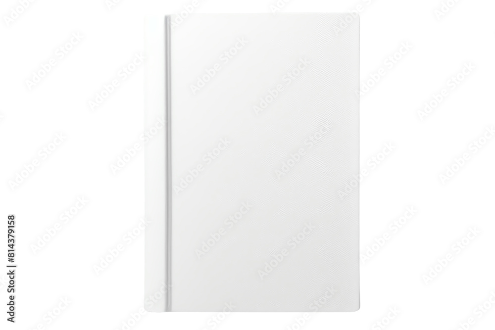 blank white book