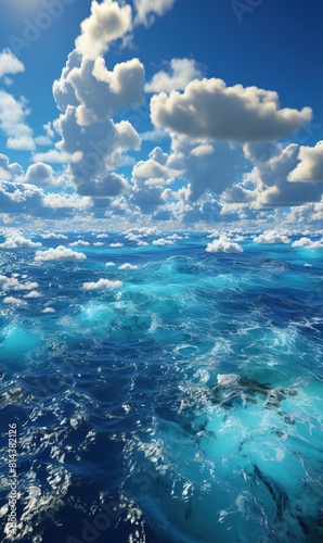 Aerial majestic natural sea background